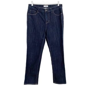 St Johns Bay Womens Jeans Size 6 Blue Mid Rise Stretch